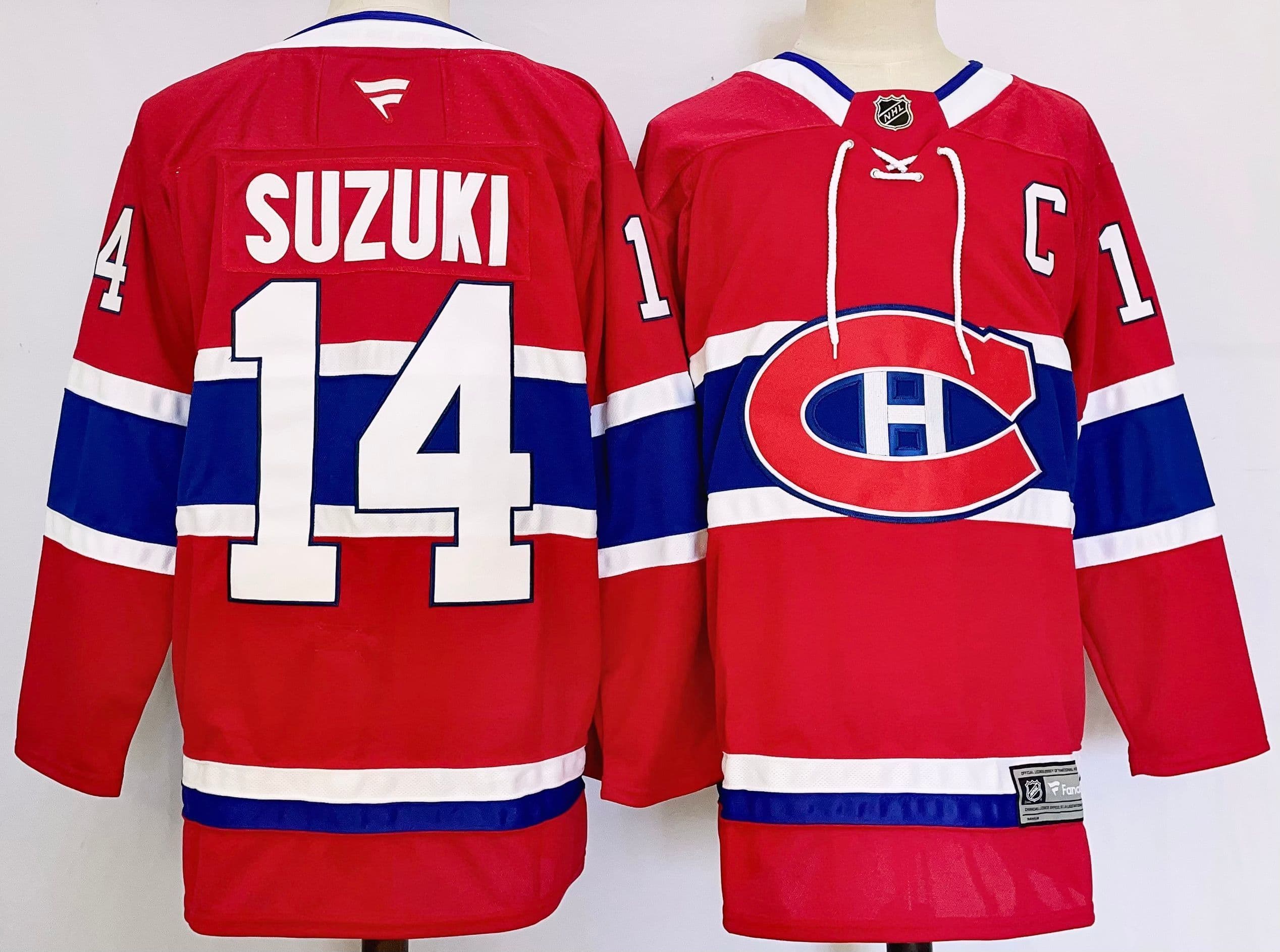 Montreal Canadiens #14 Nick Suzuki Fanatics   Home   Jersey