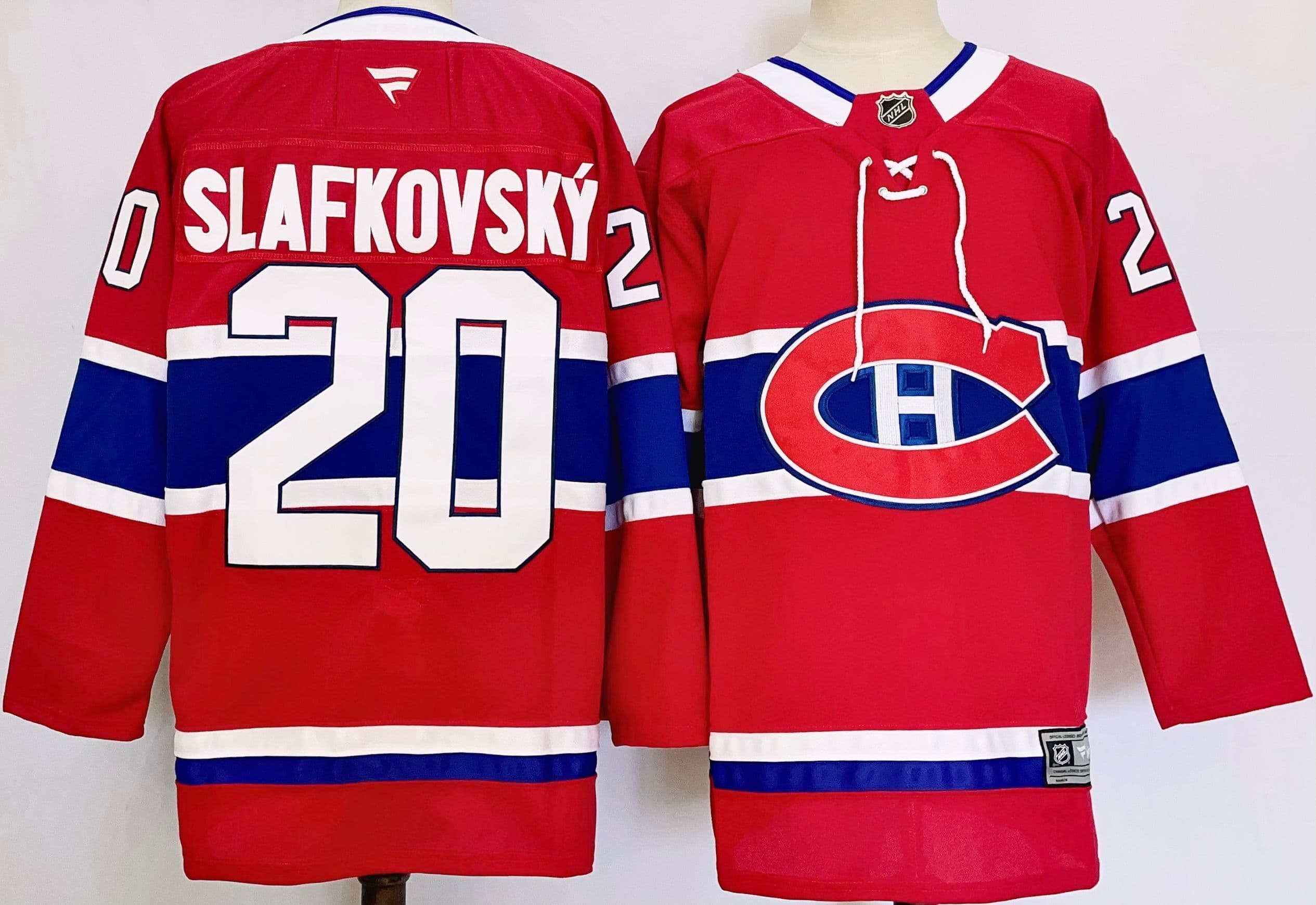 Montreal Canadiens #20 Juraj Slafkovsky Fanatics Home  Jersey