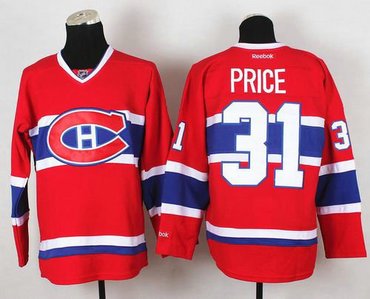 Montreal Canadiens #31 Carey Price Red Stitched NHL Jersey