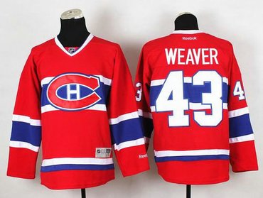 Montreal Canadiens #43 Mike Weaver Red Stitched NHL Jersey