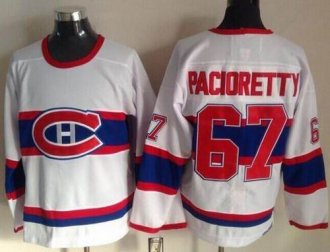 Montreal Canadiens #67 Max Pacioretty White CCM Throwback Stitched NHL Jersey