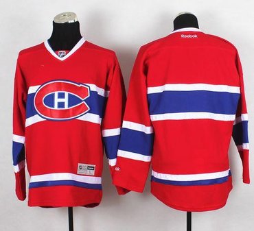 Montreal Canadiens Blank Red New CH Stitched NHL Jersey