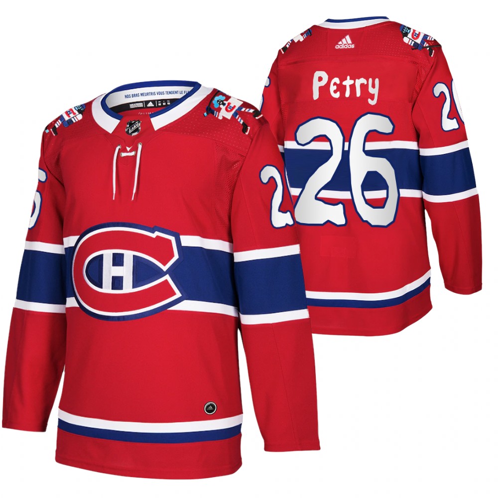 Montreal Canadiens Jeff Petry Red 12th Annual oneGOALtoASSIST Benoit Tardif Jersey