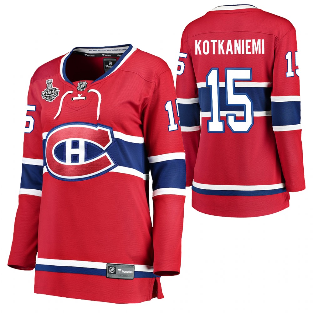 Montreal Canadiens Jesperi Kotkaniemi Women Red 2021 Stanley Cup Final Jersey