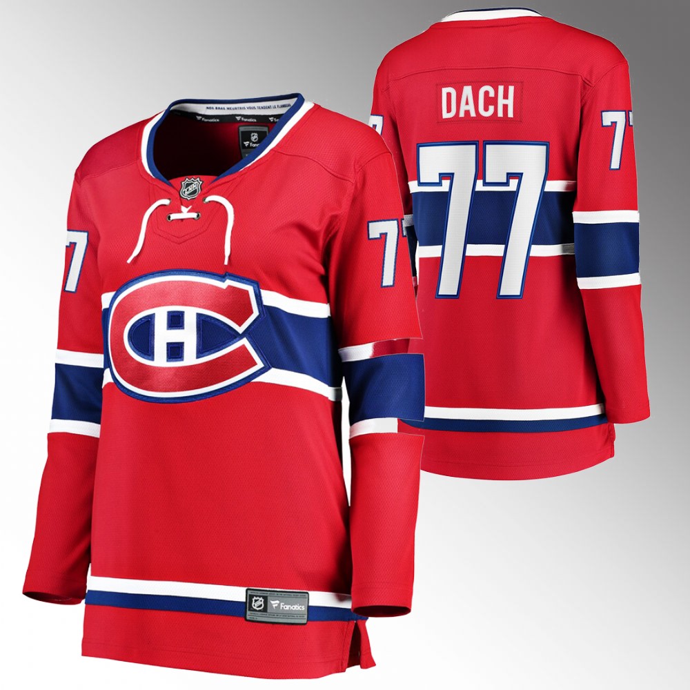 Montreal Canadiens Kirby Dach Women Red Home Jersey
