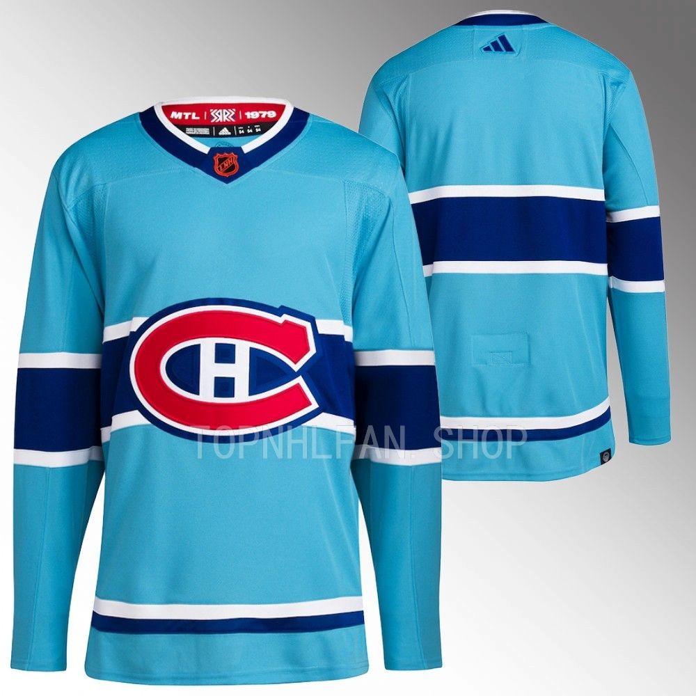 Montreal Canadiens Light Blue Reverse Retro 2.0 Authentic Primegreen Hockey Jersey