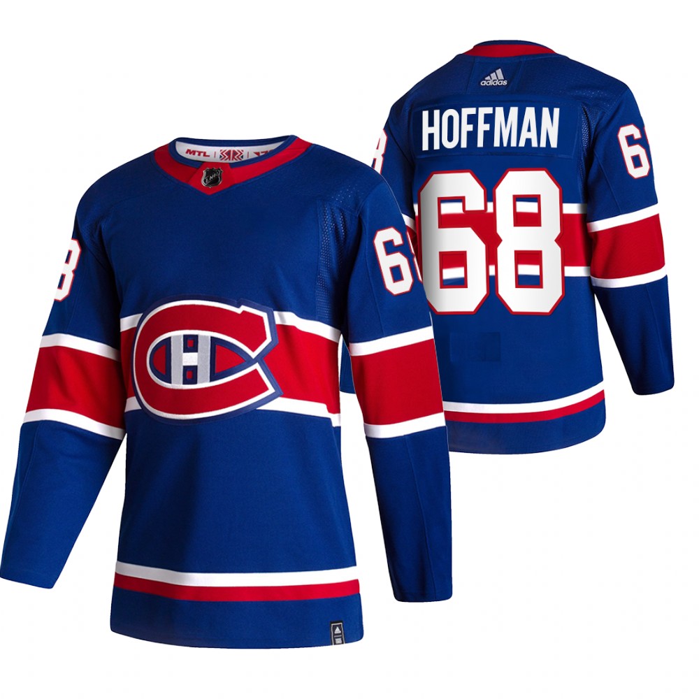 Montreal Canadiens Mike Hoffman Blue 2021 Reverse Retro Special Edition Jersey