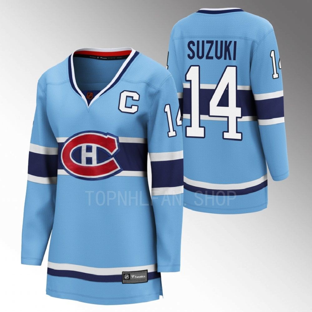 Montreal Canadiens Nick Suzuki Women Blue 2022 Special Edition 2.0 Jersey
