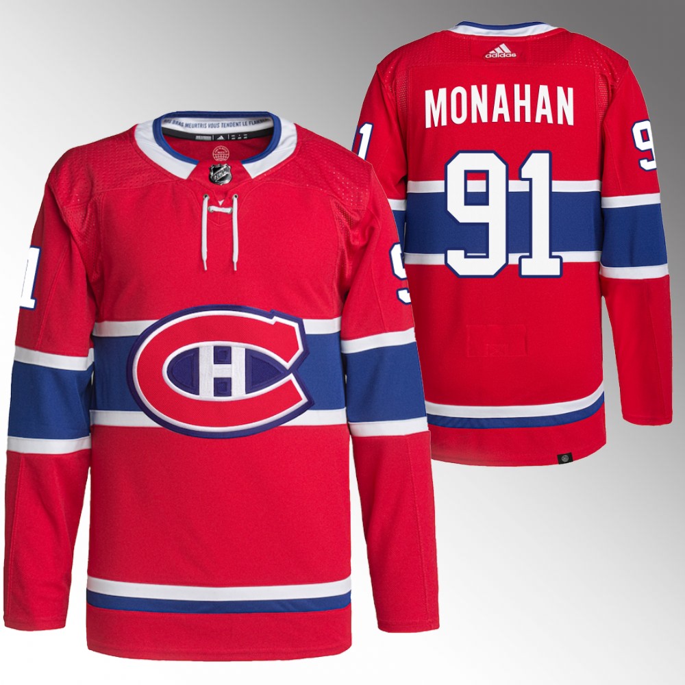 Montreal Canadiens Sean Monahan Red Primegreen Authentic Home Jersey