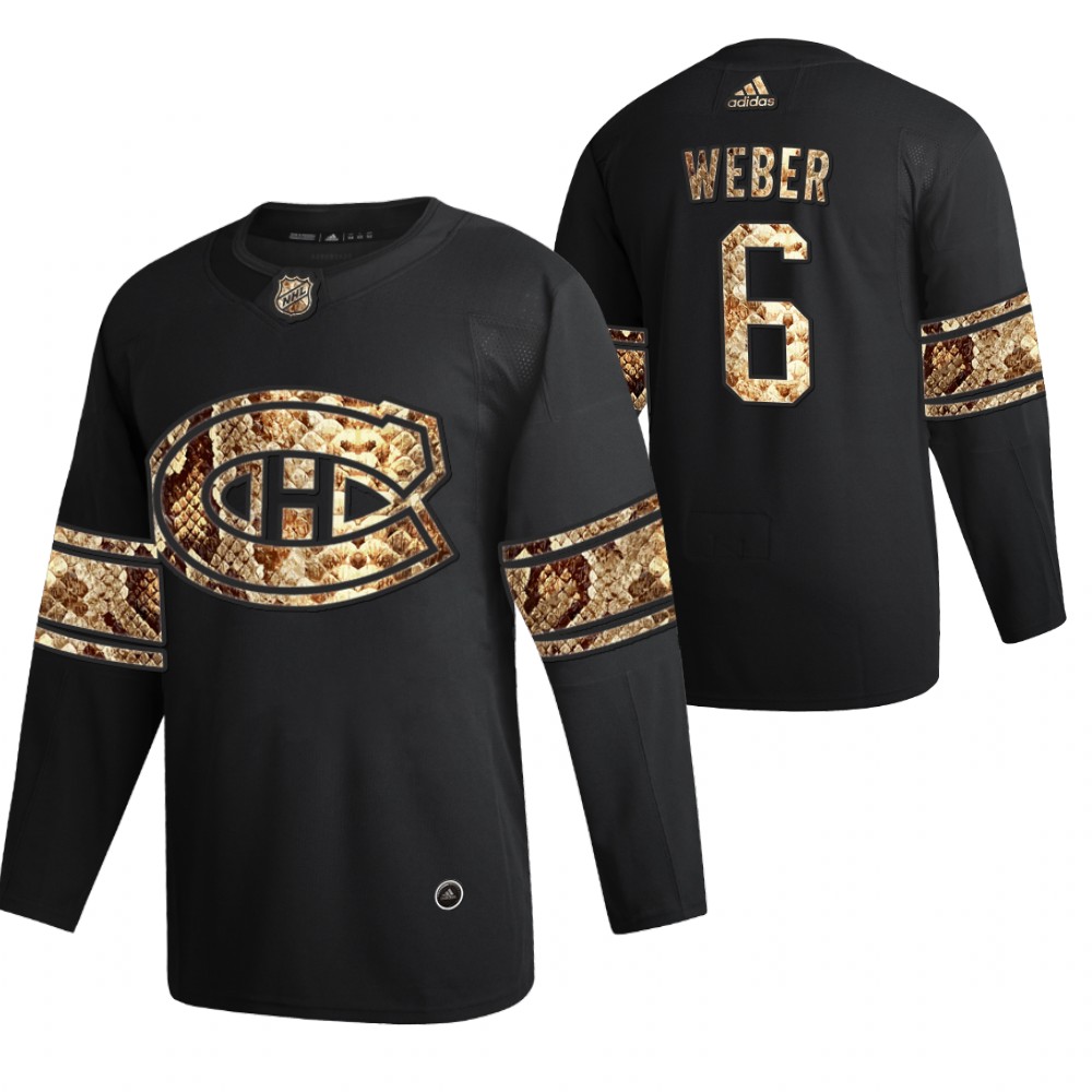 Montreal Canadiens Shea Weber Black Python Skin 2021 Exclusive Edition Jersey