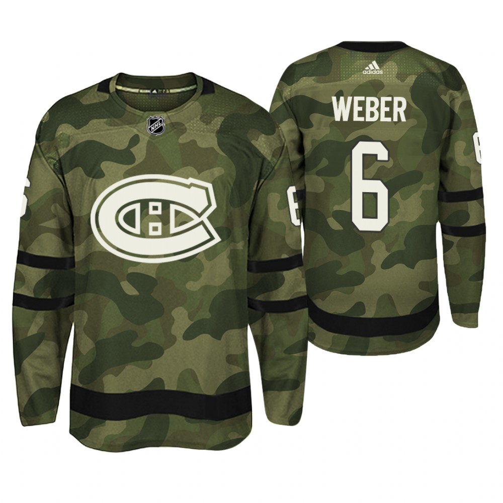 Montreal Canadiens Shea Weber Camo Armed Special Forces Player Jersey