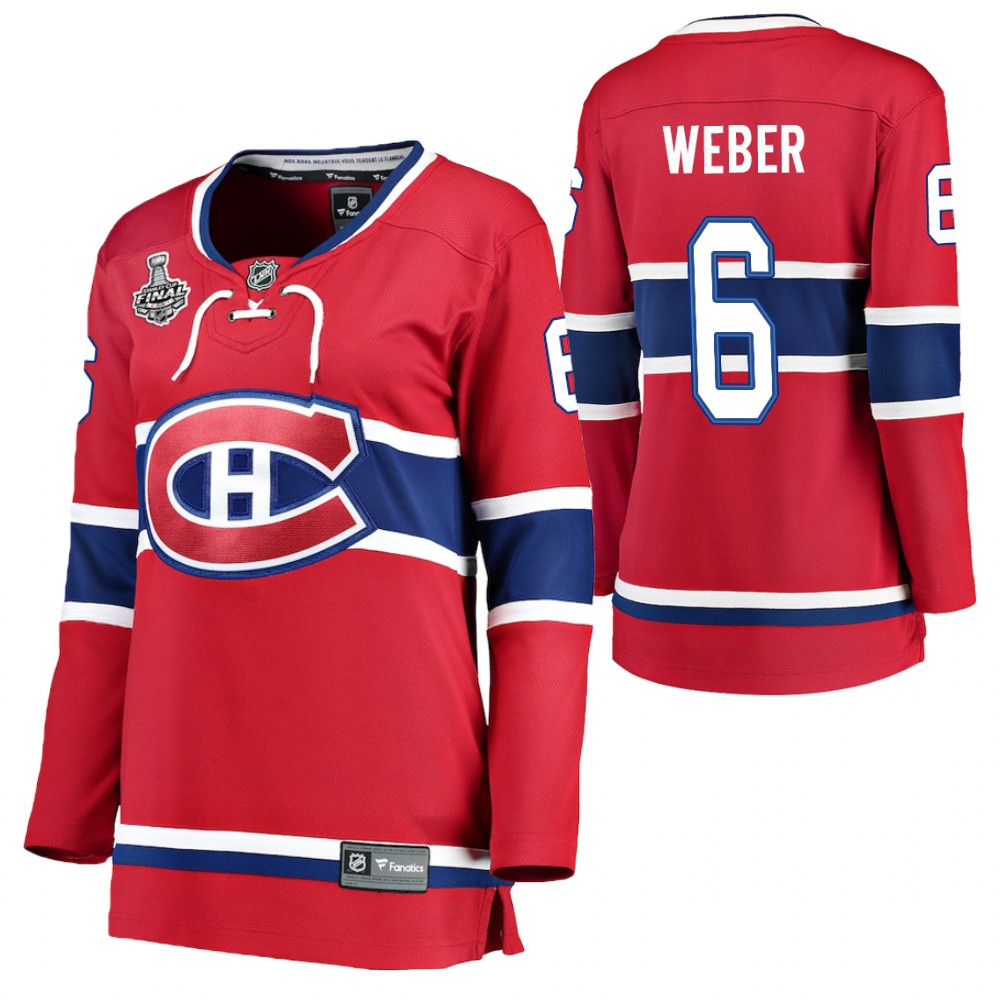 Montreal Canadiens Shea Weber Women Red 2021 Stanley Cup Final Jersey