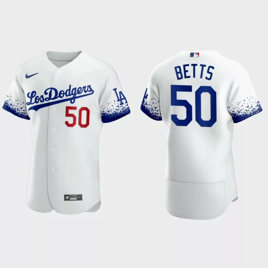 Mookie Betts Los Angeles Dodgers City Connect Reverse Rare Jersey – White