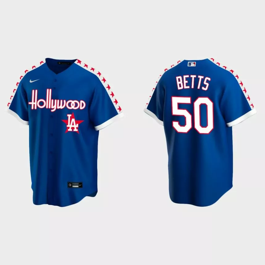 Mookie Betts Los Angeles Dodgers City Connect Special Edition jersey – Royal
