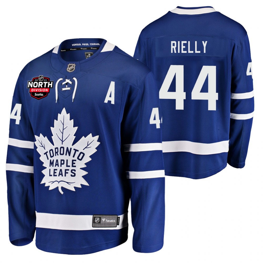 Morgan Rielly Maple Leafs 2021 North Division Patch Jersey Blue Home