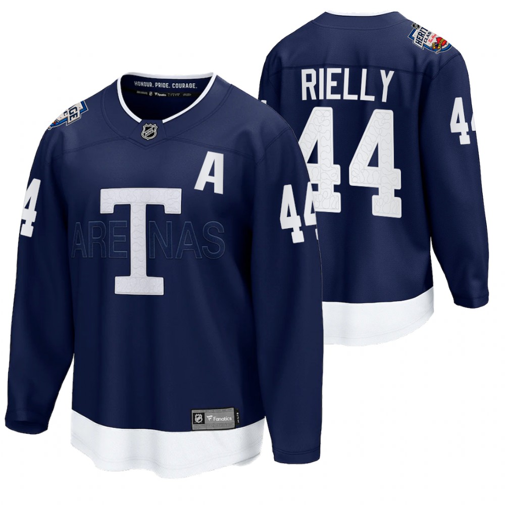 Morgan Rielly Toronto Maple Leafs 2022 Heritage Classic Navy Jersey