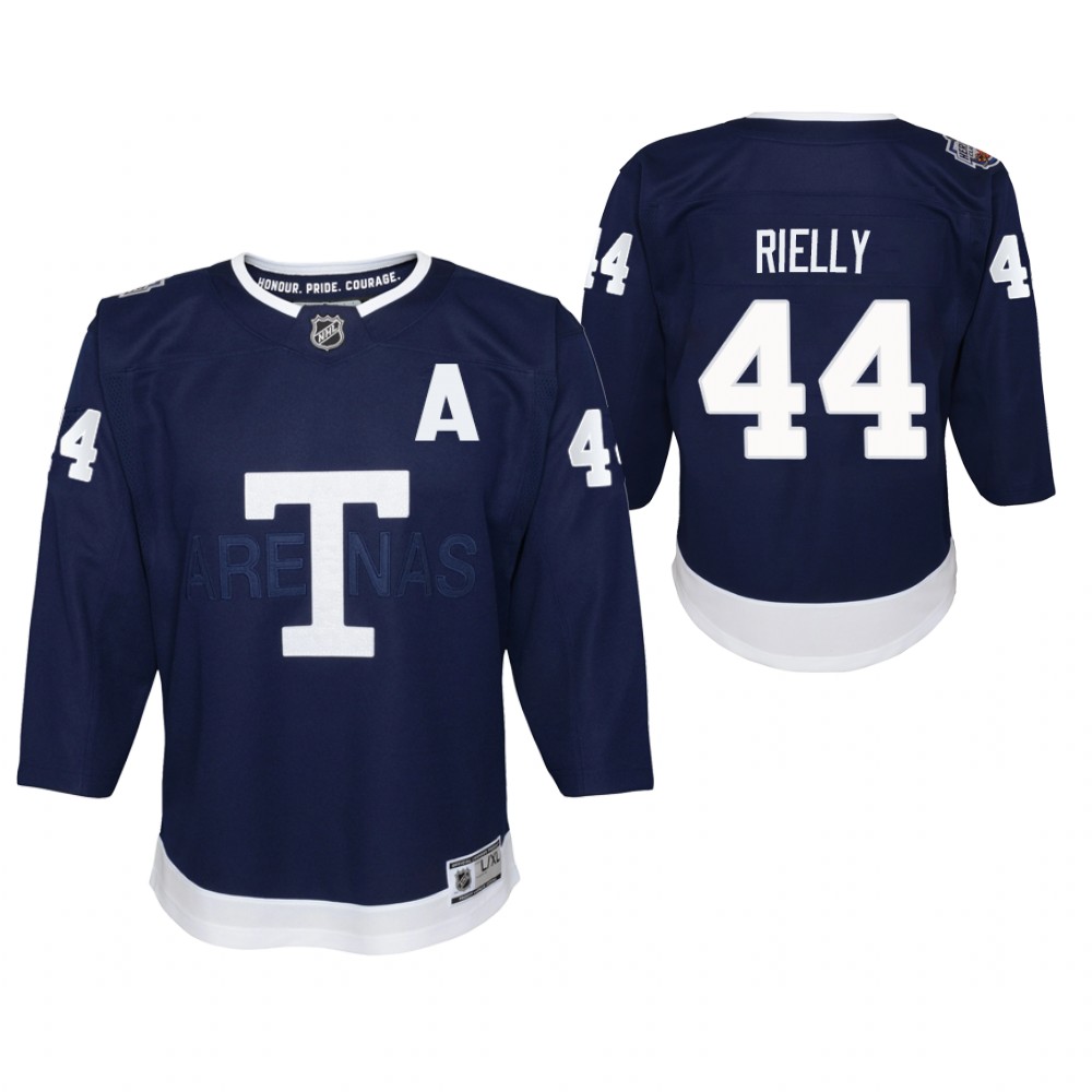 Morgan Rielly Toronto Maple Leafs 2022 Heritage Classic Navy Youth Jersey