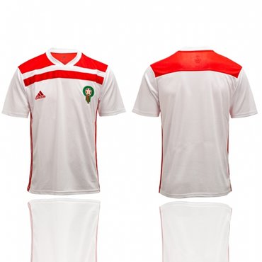 Morocco Blank Away Soccer Country Jersey
