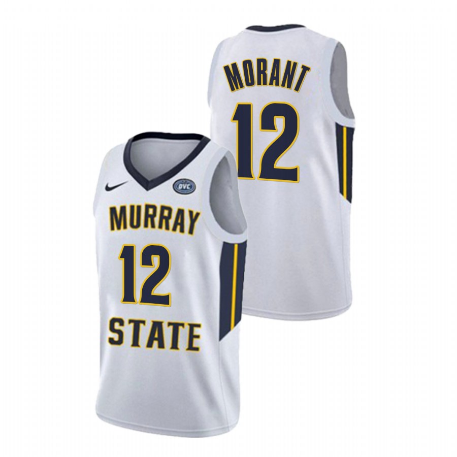 Murray State Racers Ja Morant College Basketball White Alumni Jersey Men