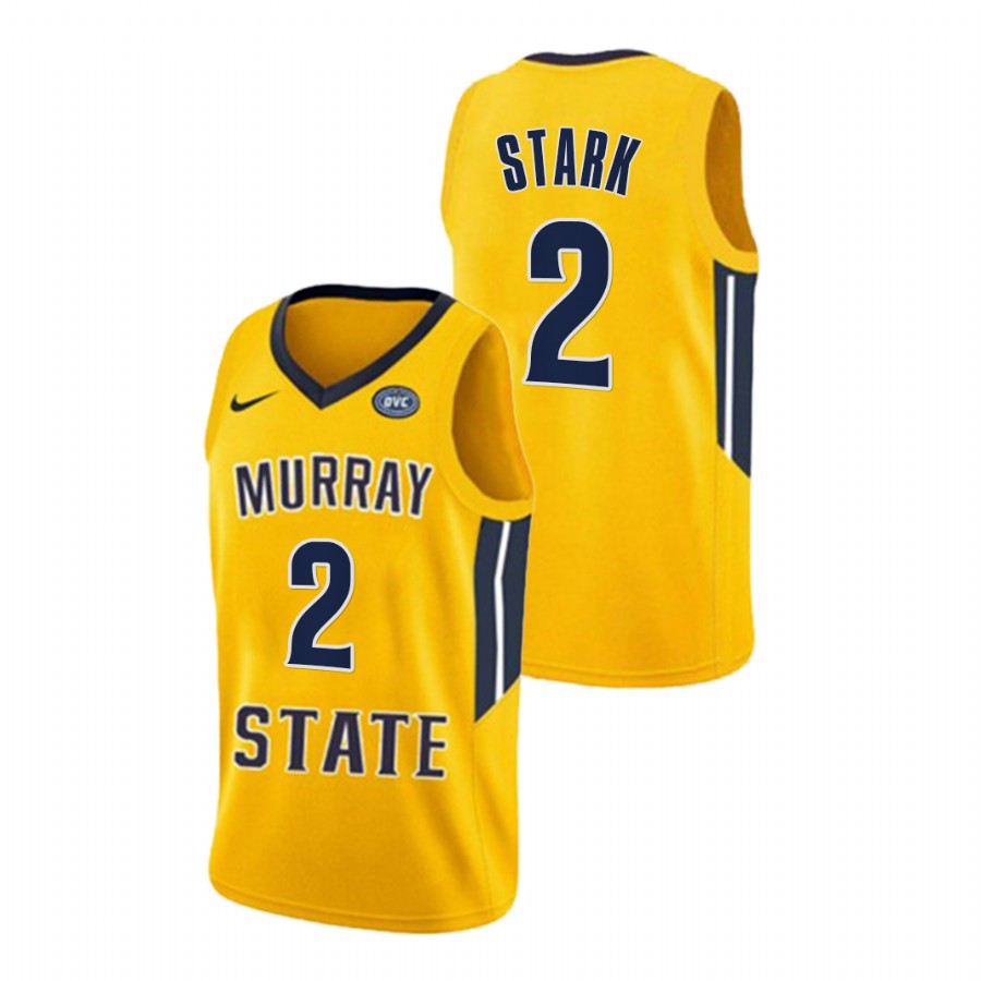 Murray State Racers Jonathan Stark College Basketball Gold Alumni Jersey Men