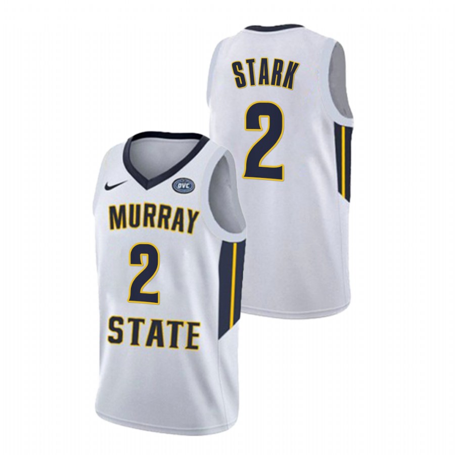 Murray State Racers Jonathan Stark College Basketball White Alumni Jersey Men