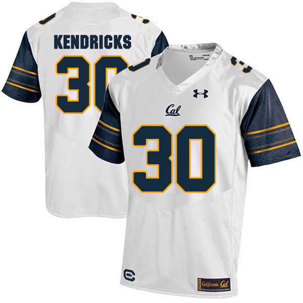 Mychal Kendricks California Golden Bears Men's Jersey - #30 NCAA White Stitched Authentic