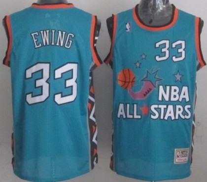 NBA 1995-1996 All-Star #33 Patrick Ewing Green Swingman Throwback Jerse