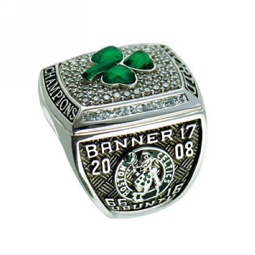 NBA Boston Celtics World Champions Silver Ring