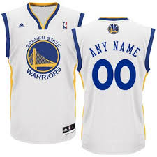 NBA Golden State Warriors Custom Replica Basketball Jersey white