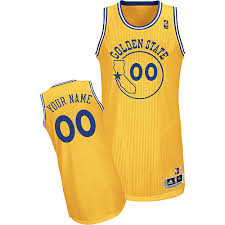 NBA Golden State Warriors Customized 1974-75 Throwback Hardwood Classics Revolution 30 Yellow NBA Jerseys