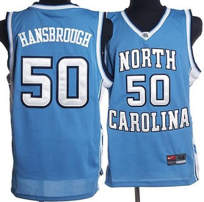 NBA NCAA North Carolina 50# Hansbrough Blue Jersey