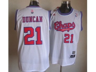 NBA San Antonio Spurs #21 tim duncan white jerseys(revolution 30 swingman)