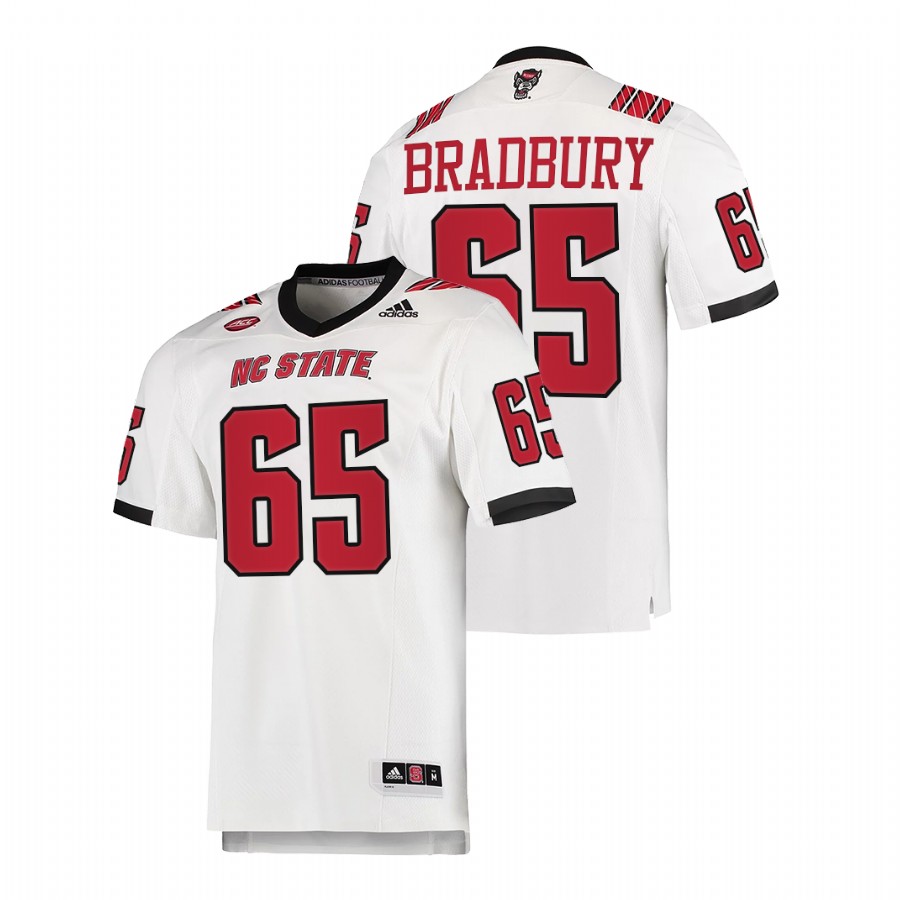 NC State Wolfpack Garrett Bradbury College Football White Jersey NFL Alumni