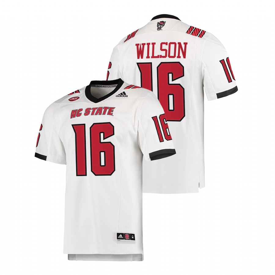 NC State Wolfpack Russell Wilson College Football White Jersey NFL Alumni
