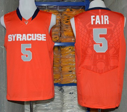 NCAA Basketball Jersey Syracuse Orange #5 C.J. Fair 2014 Orange