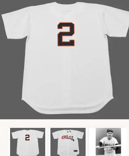 NELLIE FOX Houston Colt .45's 1964 Majestic Cooperstown Home Baseball Jersey