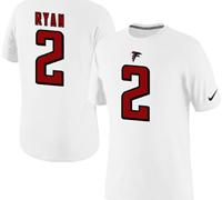 NEW Atlanta Falcons #2 Matt Ryan Player Pride Name & Number T-Shirt White