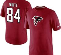 NEW Atlanta Falcons #84 Roddy White Name & Number T-Shirt Red