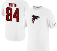 NEW Atlanta Falcons #84 Roddy White Name & Number T-Shirt White