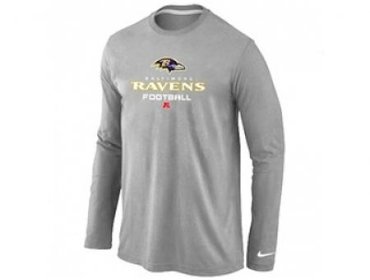 NEW Baltimore Ravens Critical Victory Long Sleeve T-Shirt Grey