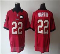 NEW Buccaneers #22 Doug Martin Red Team Color With MG Patch Stitched NFL Elite Jersey
