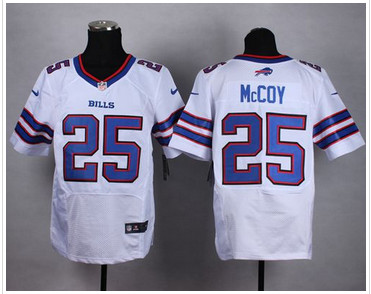 NEW Buffalo Bills #25 LeSean McCoy White Men's Stitched NFL New Elite Jersey