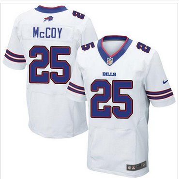 NEW Buffalo Bills #25 LeSean McCoy White Men's Stitched NFL New Elite Jersey