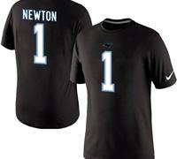 NEW Carolina Panthers #1 Cam Newton Pride Name & Number T-Shirt Black