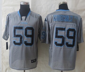 NEW Carolina Panthers #59 Luke Kuechly Lights Out Grey NFL Elite Jersey