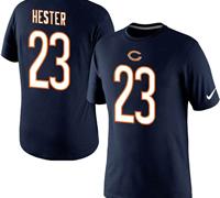 NEW Chicago Bears #23 Devin Hester Name & Number T-Shirt Blue