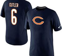 NEW Chicago Bears #6 Jay Cutler Pride Name & Number T-Shirt Blue