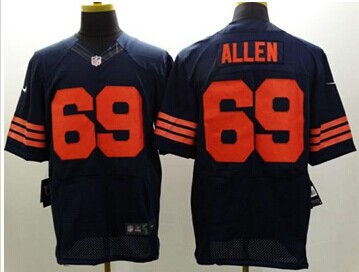 NEW Chicago Bears #69 Jared Allen Navy Blue 1940s Throwback NFL Elite Jersey