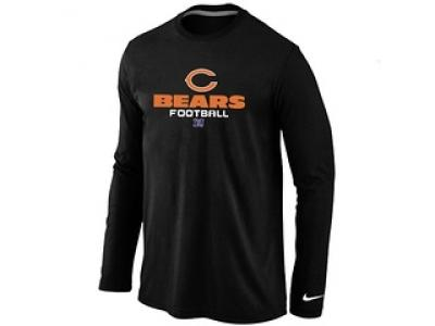 NEW Chicago Bears Critical Victory Long Sleeve T-Shirt Black