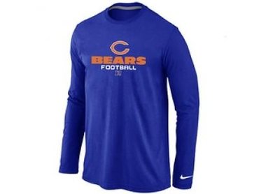 NEW Chicago Bears Critical Victory Long Sleeve T-Shirt Blue